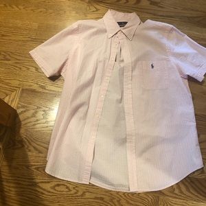 Polo searsucker pink M new without tags